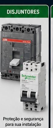 Disjuntores — ABB, Schneider Electric, Siemens
